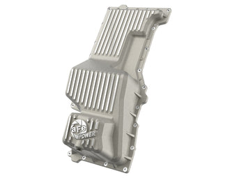 compare product aFe 20-25 GM Trucks Engine Oil Pan - Raw w/ Machined Fins