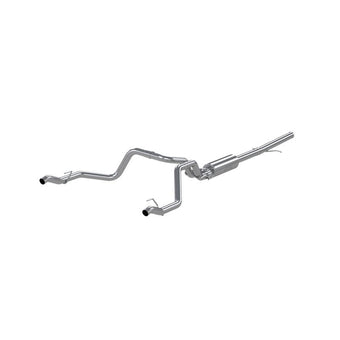 compare product MBRP 2019 Chevrolet Silverado 1500 4.3L/5.3L 2.5in Cat Back Dual Rear Exit - Aluminized