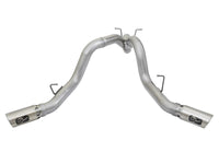 aFe ATLAS 4in DPF - Back Alum Steel Exhaust System w/Dual Exit Polished Tip 2017 GM Duramax 6.6L (td) - My Store