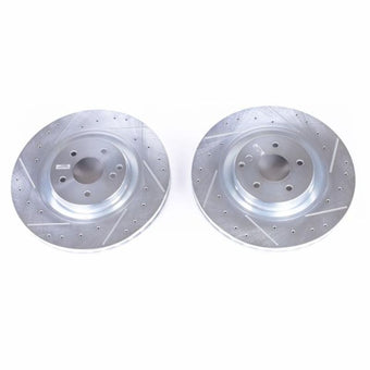 compare product Power Stop 03-06 Mercedes-Benz CLK500 Front Evolution Drilled & Slotted Rotors - Pair