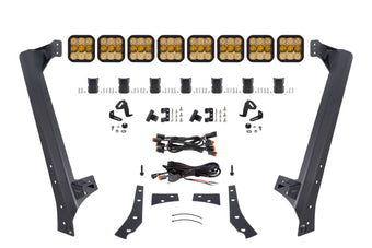 compare product Diode Dynamics Jeep JK SS5 Sport CrossLink Windshield - Yellow Combo Lightbar Kit