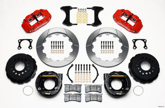 compare product Wilwood Narrow Superlite 4R Rear P-Brk Kit 12.88in Red Big Ford Old Style 2.36in Offset
