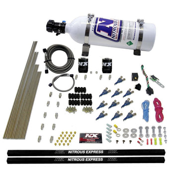 compare product Nitrous Express 10 Cyl Piranha Nozzle Direct Port Nitrous Kit (250-500HP) w/5lb Bottle