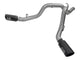 aFe LARGE Bore HD 4in Dual DPF - Back SS Exhaust w/Black Tip 16 - 17 GM Diesel Truck V8 - 6.6L (td) LML - My Store