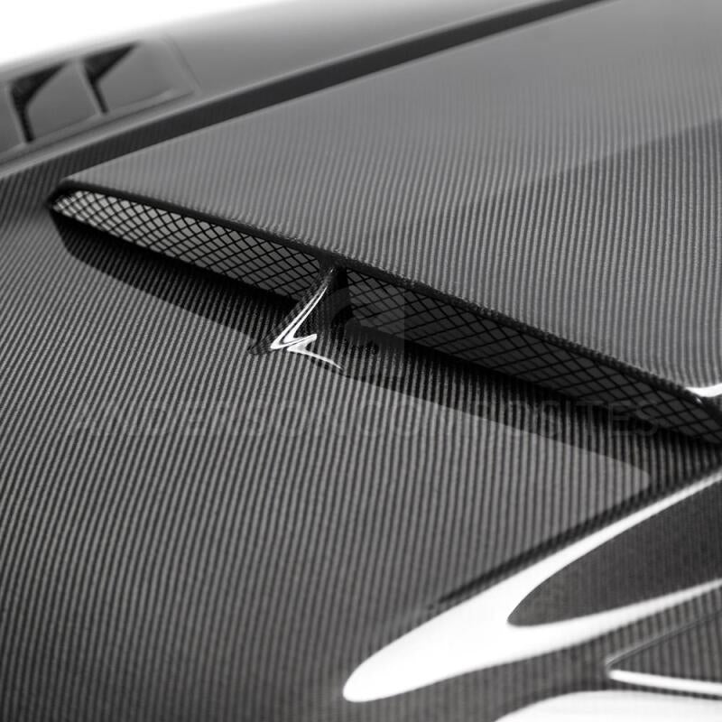Anderson Composites 2018 - 2019 Ford Mustang Ram Air Double Sided Carbon Fiber Hood - My Store