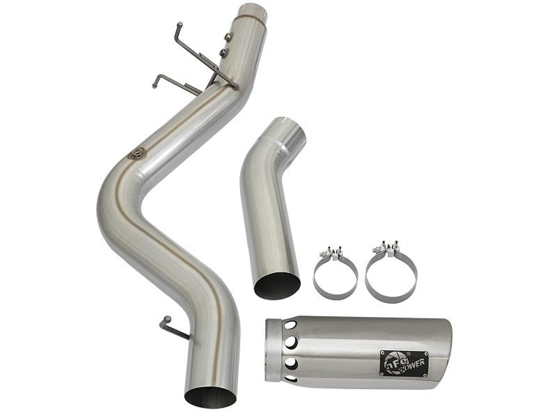 aFe LARGE BORE HD 5in 409 - SS DPF - Back Exhaust w/Polished Tip 2017 GM Duramax V8 - 6.6L (td) L5P - My Store