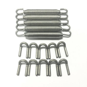 compare product Ticon Industries Black Silicone Titanium Spring Tab and Spring Kit (10 Tabs/5 Springs) - 5 Pack