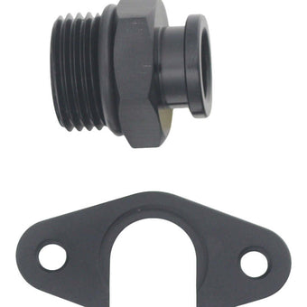 compare product DeatschWerks 8AN ORB to Polaris RZR Turbo OE Regulator Adapter - Anodized Matte Black