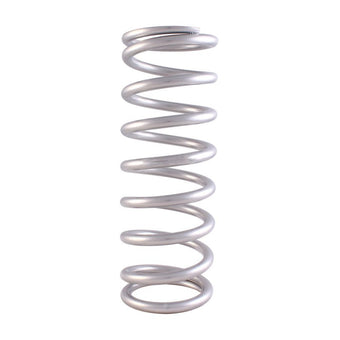 compare product QA1 3-4/5in ID Tapered High Travel Pigtail Spring - 9in Length x 450lbs/in - Silver Powder Coated