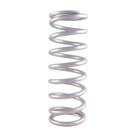 QA1 3 - 4/5in ID Tapered High Travel Pigtail Spring - 9in Length x 650lbs/in - Silver Powder Coated - My Store