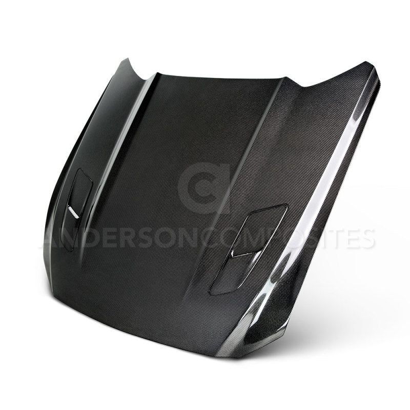 Anderson Composites 2015 - 2017 Ford Mustang Double Sided Carbon Fiber Type - OE Style Hood - My Store