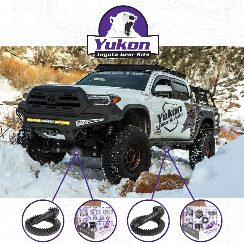 Yukon Gear Ring & Pinion Gear Kit Front & Rear for Toyota 8/8IFS Diff (w/Factory Locker) 5.29 Ratio - My Store