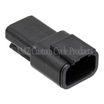 compare product NAMZ Deutsch DTM 3-Position Receptacle w/3 Stamped Terminals & Wedgelock - Black (HD 74103-98BK)
