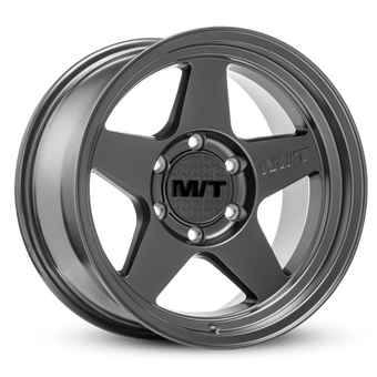 compare product Mickey Thompson Open 5 Black Wheel - 17X9 6X5.5 BP 4.53in BS -12 Offset 108.1mm Bore - 274536
