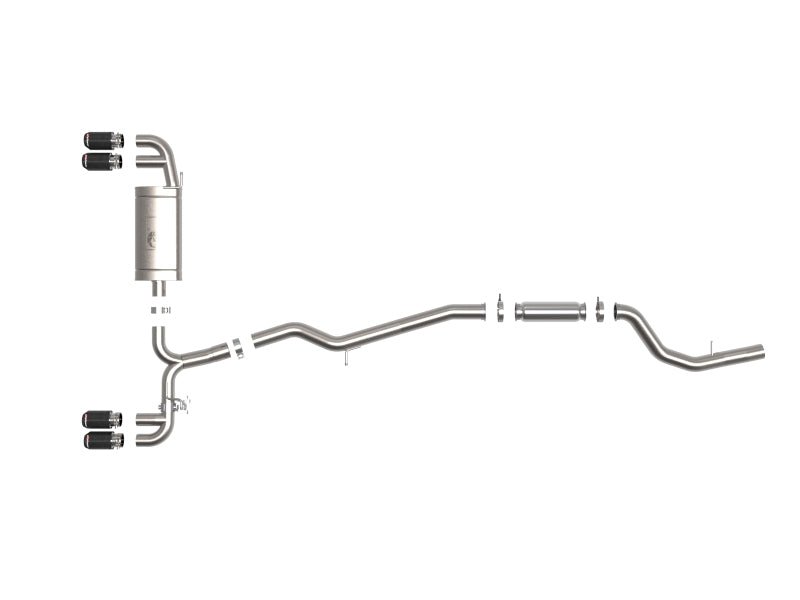 aFe 19 - 24 BMW Z4 M40i (G29) B58 Turbo MACH Force - Xp 3in to 2 - 1/2in SS CB Exhaust System - Carbon - My Store
