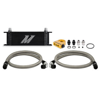 compare product Mishimoto Universal Thermostatic Oil Cooler Kit 13-Row Black