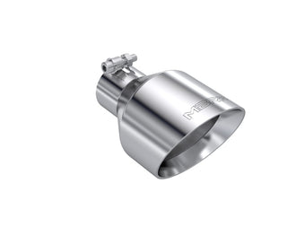 compare product MBRP T304 SS Tip 2.5in ID, 5in OD Out, 8in Length, Angle Cut, Dual Wall
