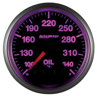 Autometer Elite 52mm 100 - 340 Deg F Oil Temp Peak & Warn w/ Electronic Control Gauge - My Store
