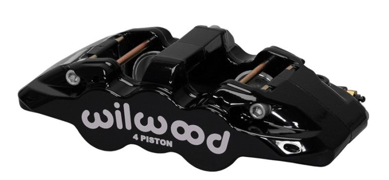 Wilwood Caliper - Aero4 - Black 1.12/1.12in Pistons 0.81in Disc - My Store