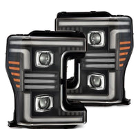 AlphaRex 17 - 19 Ford F - 250/350/450/550 Super Duty PRO - Series Proj Headlights Black w/SeqSig & DRL - My Store