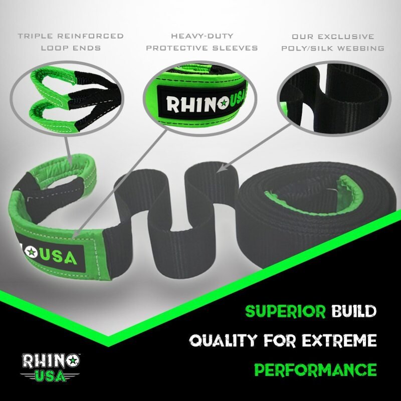 Rhino USA 20Ft Tow Strap/Hitch Combo - My Store