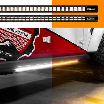 compare product XK Glow Jeep & Truck Running Board Light w/ Turn Signal 2x60in White + Amber