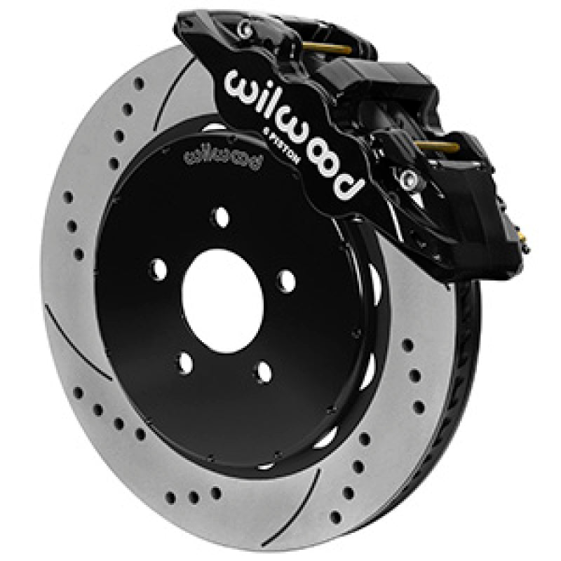 Wilwood Aero6R Front Big Brake Kit 14in Slotted Black Powder Coat 94 - 04 Ford Mustang SN95 - My Store