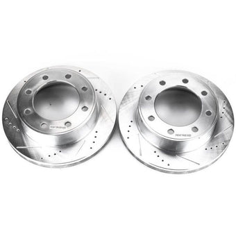 compare product Power Stop 00-05 Ford Excursion Front Evolution Drilled & Slotted Rotors - Pair