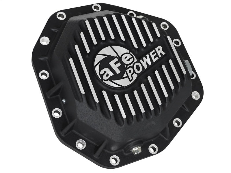 aFe Power Pro Ser Rear Diff Cover Black w/Mach Fins 2017 Ford Diesel Trucks V8 - 6.7L(td) Dana M275 - 14 - My Store
