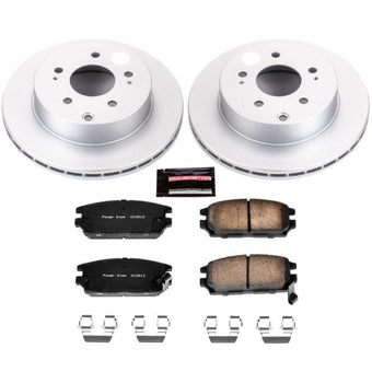 compare product Power Stop 06-12 Mitsubishi Eclipse Rear Z17 Evolution Geomet Coated Brake Kit
