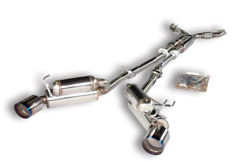 HKS 03 - 06 350z Dual Hi - Power Ti Tip Catback Exhaust (SUS304 NO COATING) - My Store