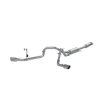 compare product MBRP 2021+ Ford F150 2.7L/3.5L/5.0L 3in Aluminized Steel Cat-Back 2.5in Dual Split Side Exhaust