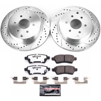 compare product Power Stop 05-12 Nissan Pathfinder Rear Z36 Truck & Tow Brake Kit