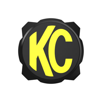 compare product KC HiLiTES 6in. Hard Cover for Gravity Pro6 LED Lights (Single) - Black w/Yellow KC Logo