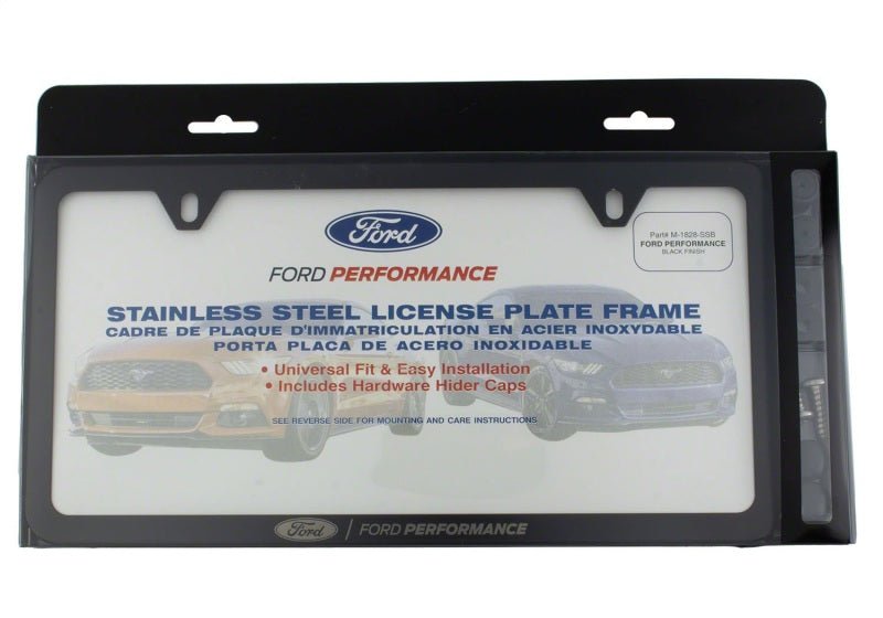 Ford Racing Ford Performance Slim License Plate Frame - Black Stainless Steel - My Store