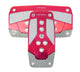 NRG Aluminum Sport Pedal A/T - Red w/Silver Carbon - My Store