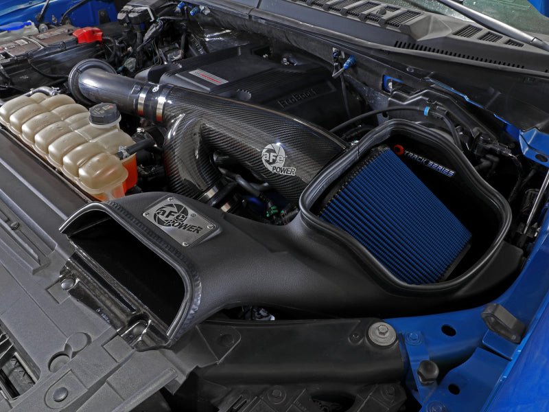 aFe 17 - 20 Ford F - 150/Raptor Track Series Carbon Fiber Cold Air Intake System With Pro 5R Filters - My Store
