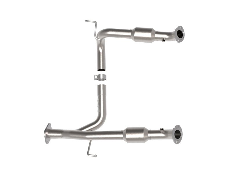 aFe Toyota Tacoma 05 - 15 V6 - 4.0L Twisted Steel Y - Pipe w/ Cat - My Store
