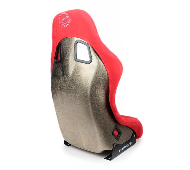 NRG FRP Bucket Seat ULTRA Edition - Medium (Red Alcantara/Pearlized Back) - My Store