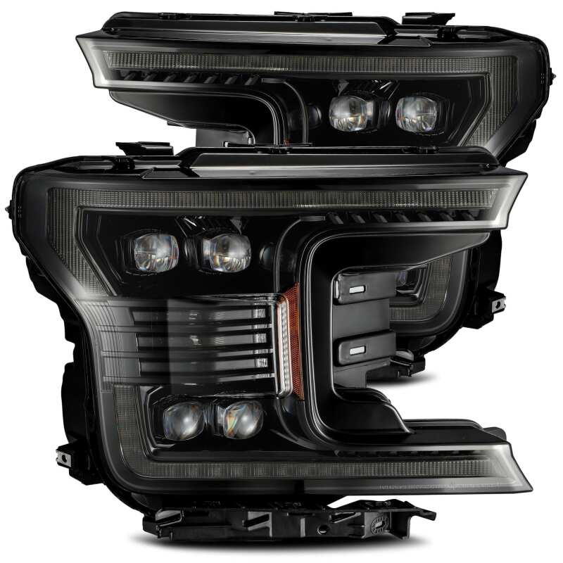 AlphaRex 18 - 20 Ford F - 150 NOVA LED Proj Headlight Plank Style Alpha Blk w/Activ Light/Seq Signal/DRL - My Store
