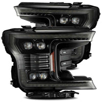 AlphaRex 18 - 20 Ford F - 150 NOVA LED Proj Headlight Plank Style Alpha Blk w/Activ Light/Seq Signal/DRL - My Store