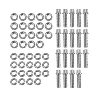 compare product Race Star Pro Forged Bead Lock Bolt Kit 5/16-18 x 1.12in. 12pt Bolt w/Washers (Set of 19) - Chrome