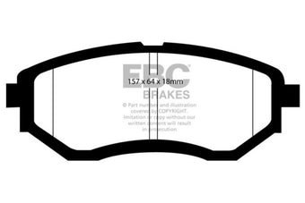 compare product EBC 13+ Subaru Forester 2.0 Turbo Greenstuff Front Brake Pads
