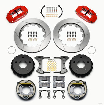 compare product Wilwood Narrow Superlite 4R Rear P-Brk Kit 14.00in Red Big Ford New 2.38in Off Bronco 5 x 5.50