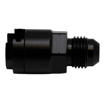compare product DeatschWerks 6AN Male Flare to 5/16in Female EFI Quick Connect Adapter - Anodized Matte Black