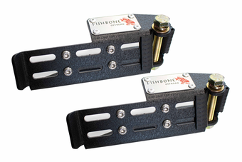 compare product Fishbone Offroad 2007+ Jeep Wrangler/Gladiator Steel - Black Foot Peg Set