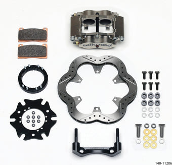 compare product Wilwood Billet Narrow Dynalite Radial Mount Rear Inboard Sprint Kit 10.50in SuperAlloy Vented Rotor