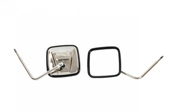 compare product Kentrol 76-18 JEEP CJ/Wrangler YJ/TJ/JK Outback Mirrors Pair - Polished Silver