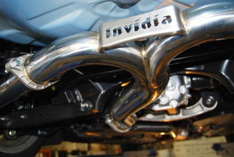 compare product Invidia 15+ Subaru WRX/STI 4Dr Q300 Twin Outlet Rolled Titanium Burnt Quad Tip Cat-Back Exhaust