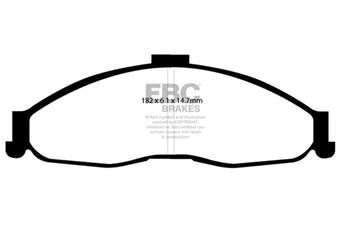 compare product EBC 98-02 Chevrolet Camaro (4th Gen) 3.8 Redstuff Front Brake Pads